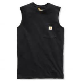 Carhartt&#x20;100374&#x20;Pocket&#x20;Sleeveless&#x20;T-Shirt&#x20;-&#x20;Black