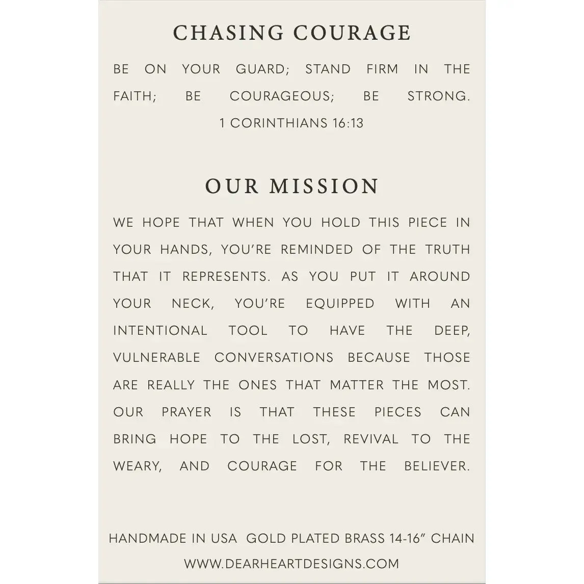 Chasing Courage Necklace