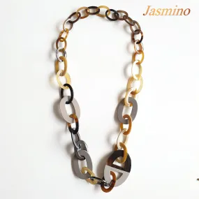 Elegant Handmade Necklace J17510, Made by Buffalo Horn and Lacquer from Vietnam