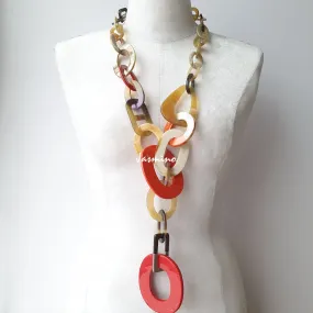 Trendy Buffalo Horn Necklace J18042, Natural Handmade from Vietnam